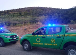 L’ aiuto de La Racchetta sull’ incendio di ieri nel Cortonese