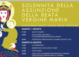 Torna la festa al Santuario di Santa Maria delle Vertighe