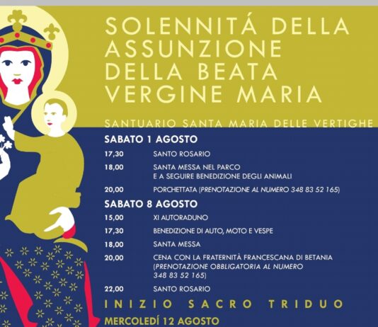 Torna la festa al Santuario di Santa Maria delle Vertighe