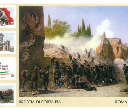 Poste Italiane emette quattro francobolli celebrativi della Breccia di Porta Pia