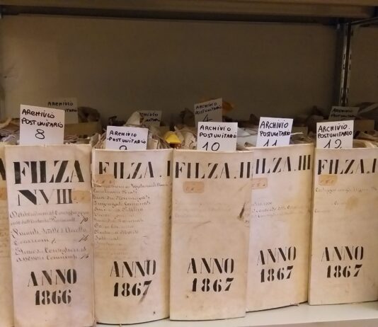 700 filze dell’archivio post unitario trasferite da Palazzo Dragomanni alla sede Museale