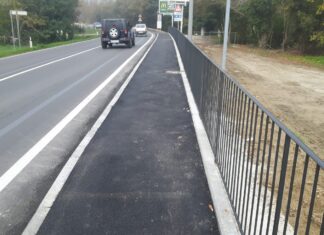Inaugurato il nuovo marciapiede lungo la sr 71 a Tavarnelle di Cortona