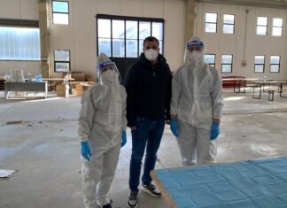 Il punto di effettuazione dei tamponi in auto cambia sede per il maltempo