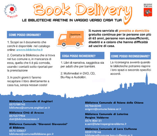 Prosegue il servizio di Book Delivery a Civitella: prestito a domicilio gratuito per gli over 65