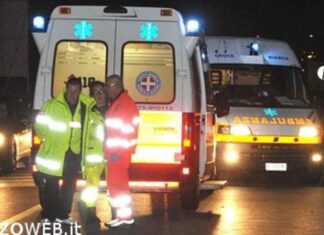 83 enne investito a Rigutino, l’uomo è stato trasferito a Siena in codice giallo