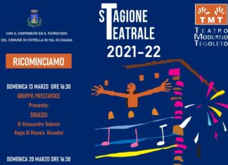 Al via la seconda parte della stagione teatrale al Teatro Moderno di Tegoleto: tre appuntamenti in cartellone a marzo