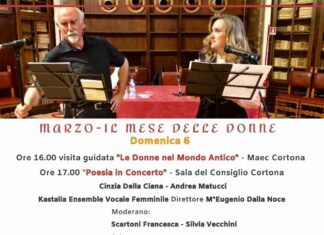 Cortona, «Il mese delle donne»: aspettando l’otto marzo con visite guidate, poesie e ensemble vocale femminile