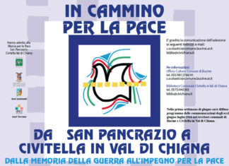 “In cammino per la Pace”: sabato la Marcia da San Pancrazio a Civitella