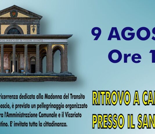 Martedì 9 agosto organizzato un momento di preghiera al Santuario della Madonna di Canoscio