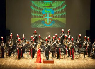 Cortona, Fanfara dei Carabinieri: Scuola Marescialli Firenze