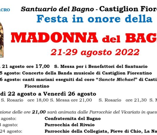 A Castiglion Fiorentino torna la tradizionale “Festa al Bagno”