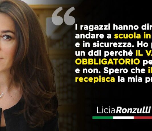 A proposito dei rumors su Licia Ronzulli nuovo Ministro della Sanità