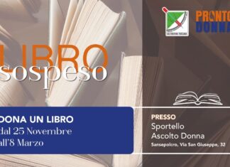 “Libro Sospeso” è un’iniziativa promossa dall’Associazione Pronto Donna in collaborazione con l’Unione Montana dei Comuni della ValtiberinaToscana