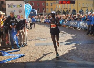 Simon Kibet Loitanyang giunge 2° alla Mezzamaratona del Garda in Trentino