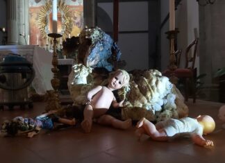 Al santuario del Calcinaio un presepe “scomodo” contro la guerra