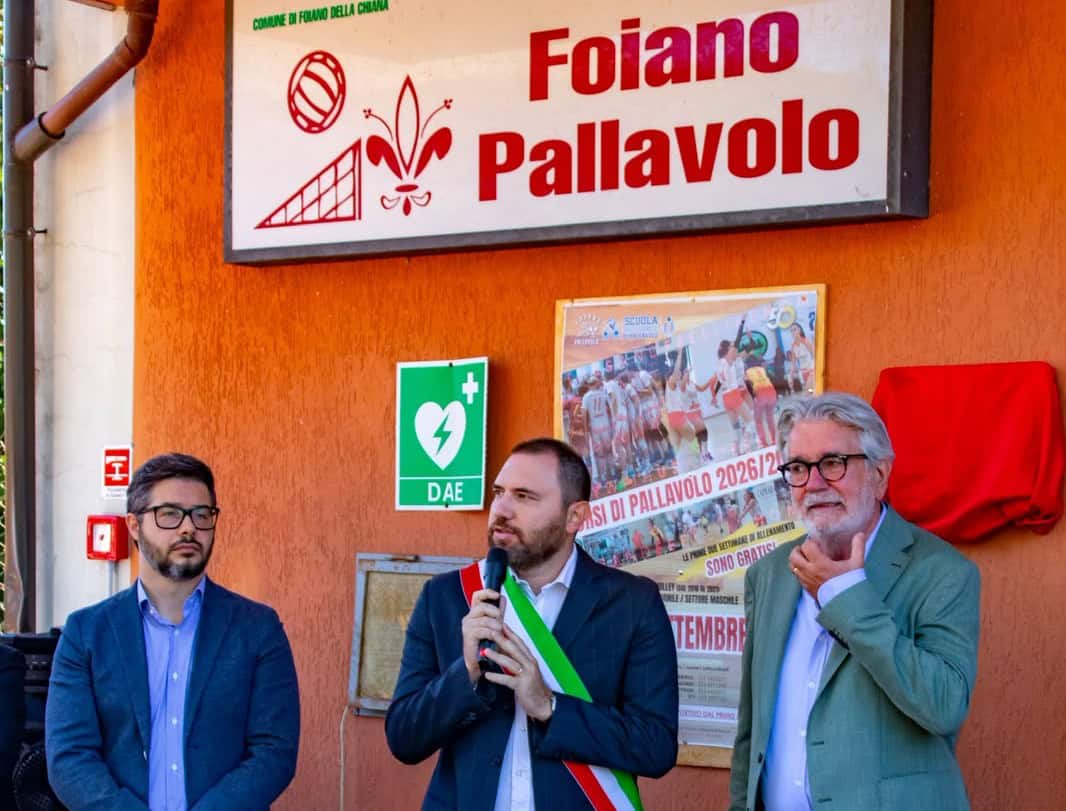 Il Palazzetto dello Sport di Foiano intitolato a Loredano Vannuccini